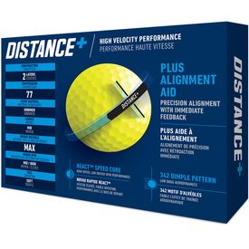 Prior Generation Distance+ Yellow Golf Balls