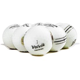 Crystal White Logo Overrun Golf Balls